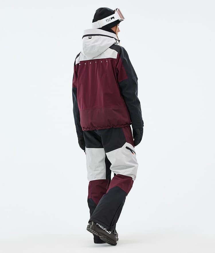 Montec Oracle W Laskettelutakki Naiset Light Grey/Black/Burgundy, Image 5 of 10