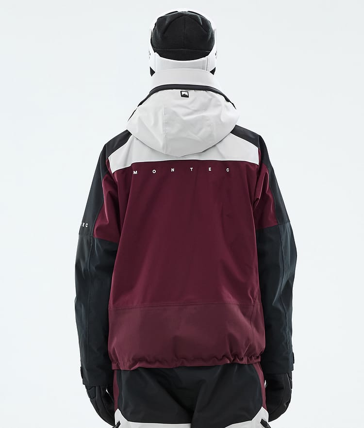 Montec Oracle W Laskettelutakki Naiset Light Grey/Black/Burgundy, Image 7 of 10