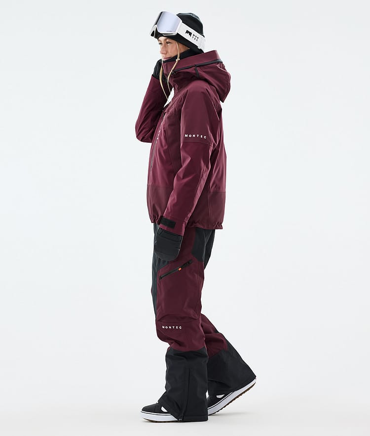 Montec Oracle W Snowboardjacke Damen Burgundy Renewed, Image 3 of 9