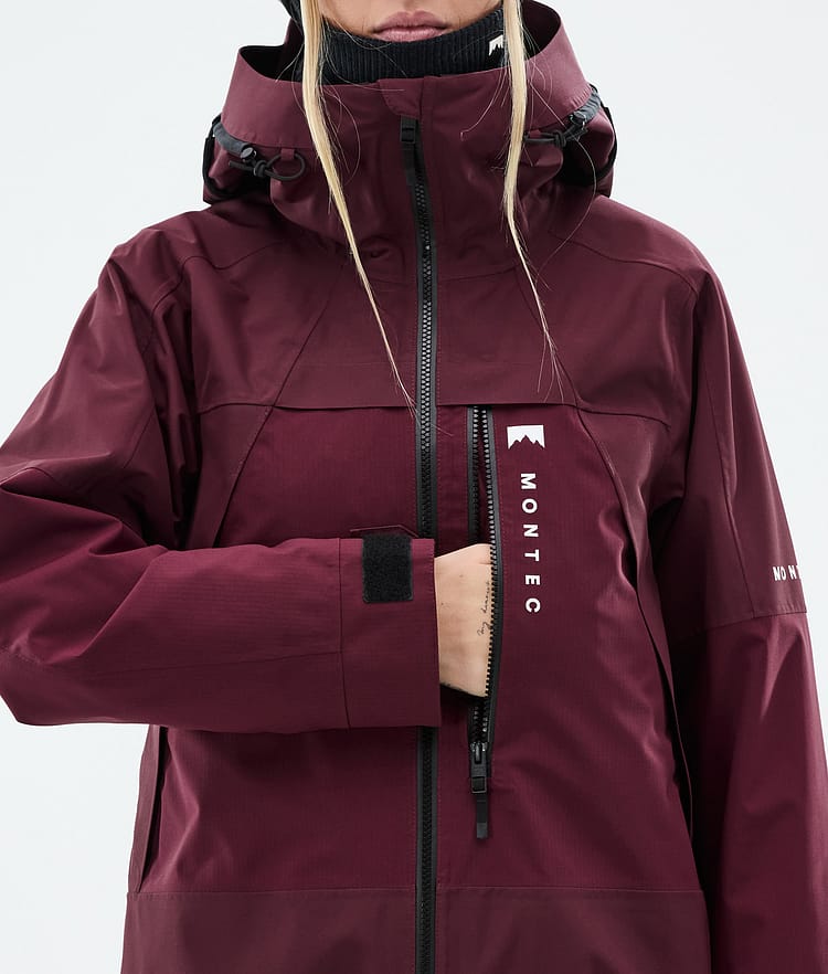 Montec Oracle W Snowboardjacke Damen Burgundy Renewed, Image 8 of 9