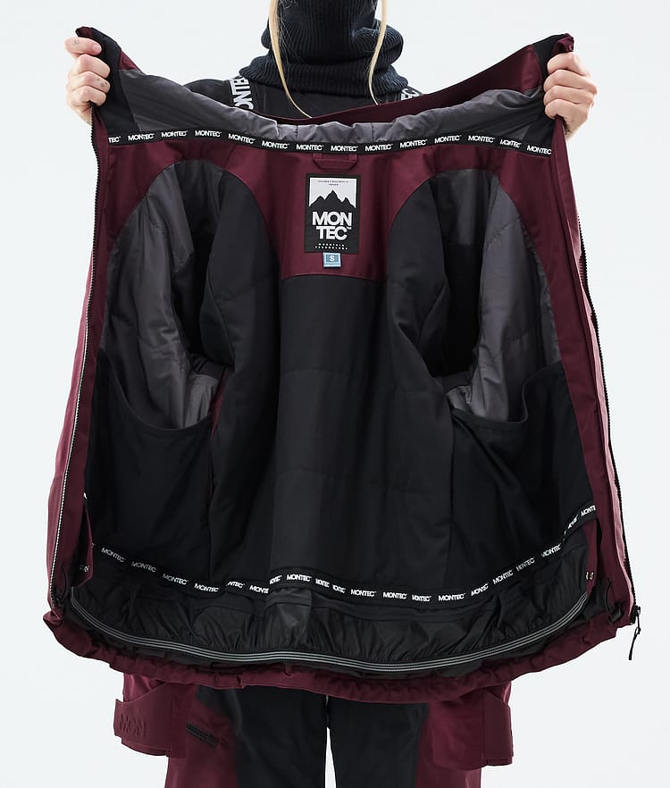 Montec Oracle W Snowboardjacke Damen Burgundy Renewed, Image 9 of 9