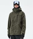 Dope Blizzard Full Zip Ski Jacket Men Olive Green