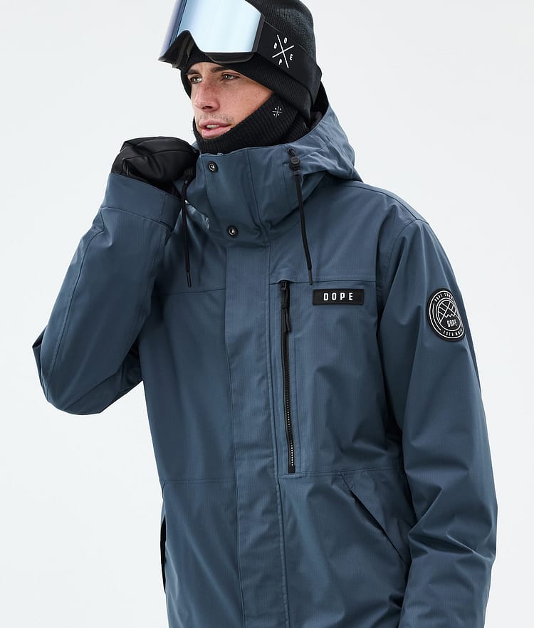 Dope Blizzard Full Zip Ski Jacket Men Metal Blue, Image 2 of 10