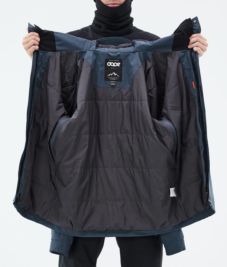 Dope Blizzard Full Zip Snowboard Jacket Men Metal Blue, Image 10 of 10