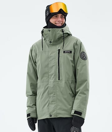 Dope Blizzard Full Zip Ski Jacket Moss Green