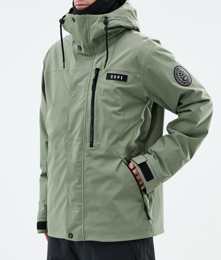 Dope Blizzard Full Zip Ski Jacket Men Moss Green, Image 7 of 9