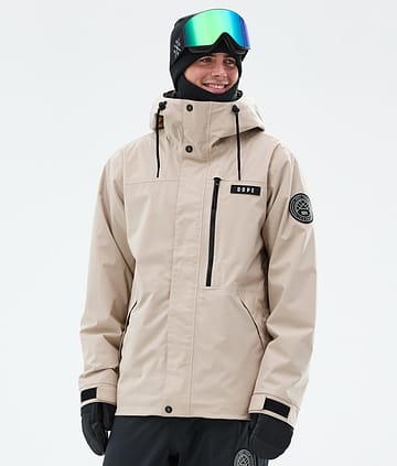 Dope Blizzard Full Zip Snowboard Jacket Sand Renewed