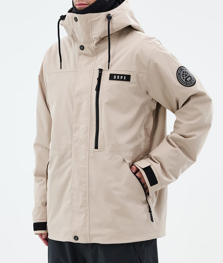 Dope Blizzard Full Zip Snowboard Jacket Men Sand, Image 7 of 9