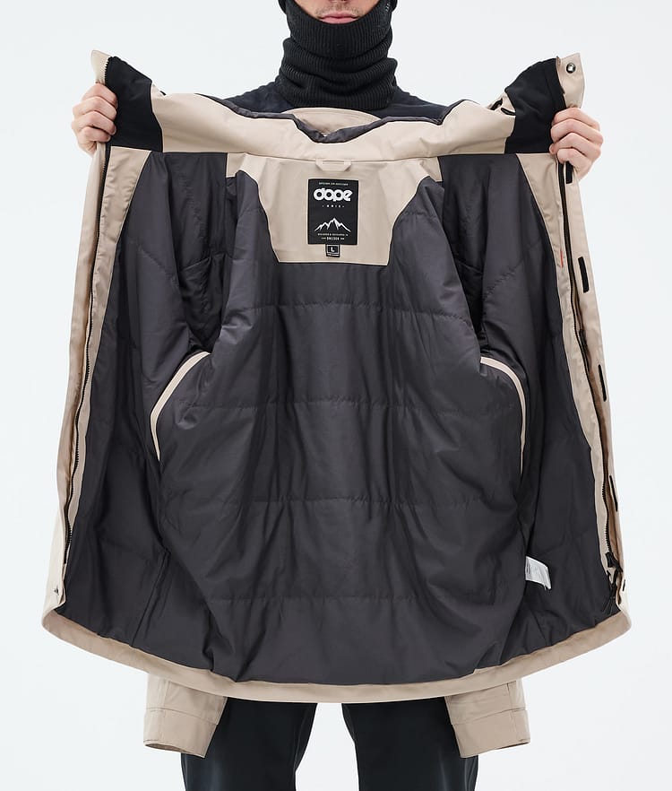 Dope Blizzard Full Zip Ski Jacket Men Sand, Image 9 of 9