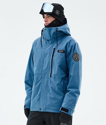 Dope Blizzard Full Zip Snowboard Jacket Blue Steel