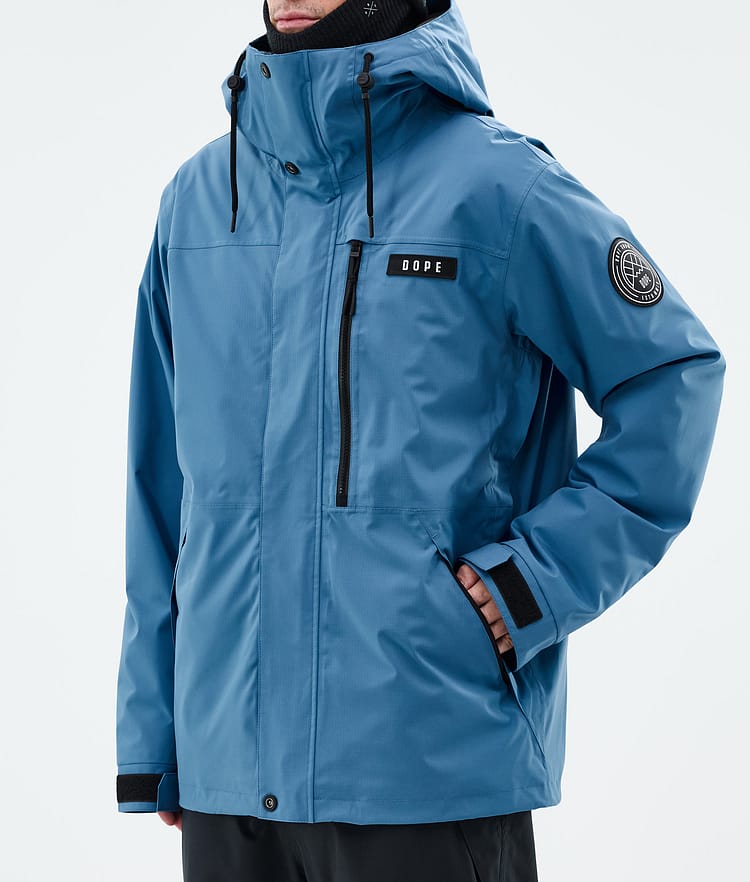 Dope Blizzard Full Zip Ski Jacket Men Blue Steel, Image 7 of 9