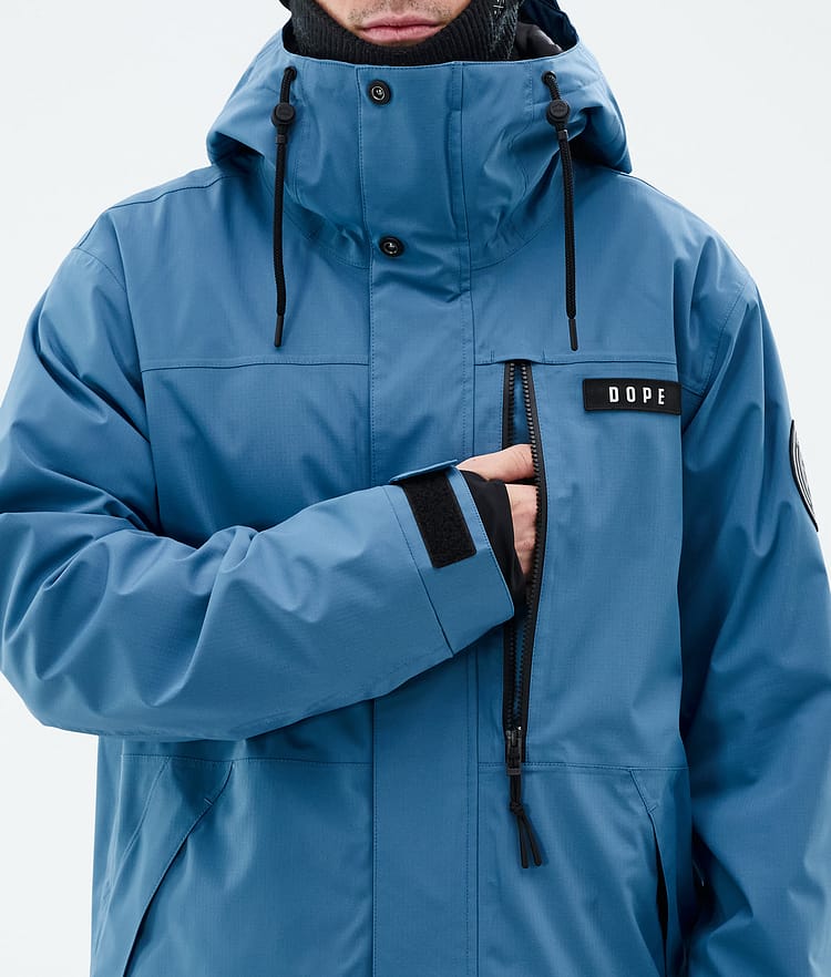 Dope Blizzard Full Zip Ski Jacket Men Blue Steel, Image 8 of 9