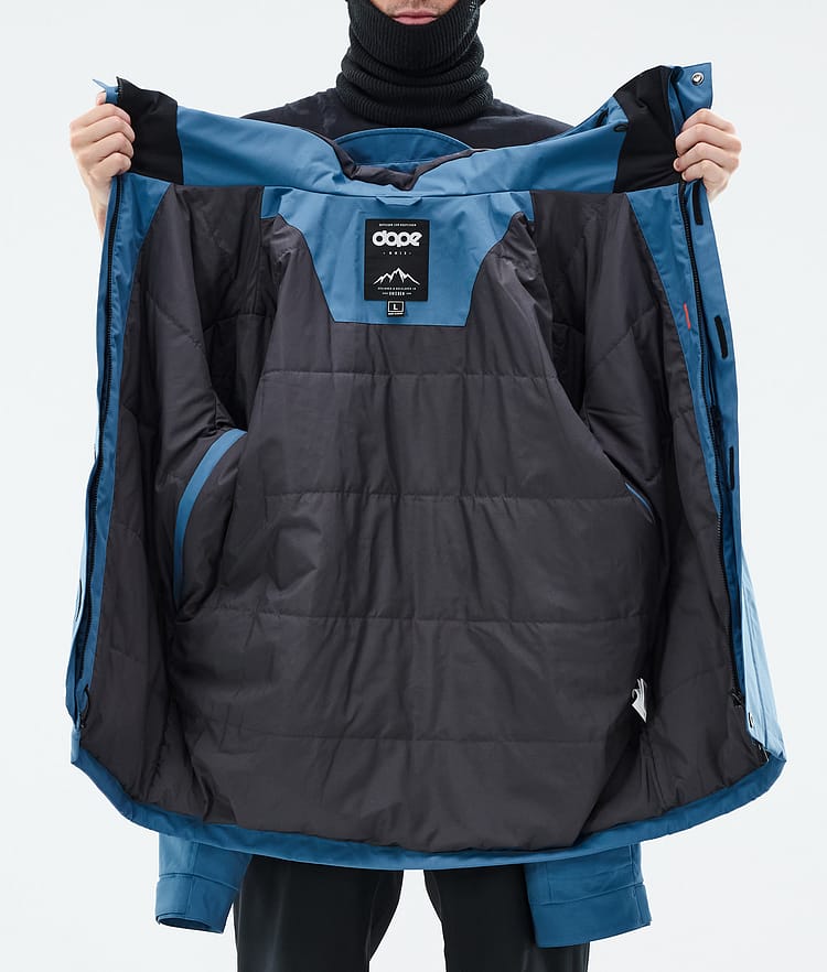 Dope Blizzard Full Zip Ski Jacket Men Blue Steel, Image 9 of 9