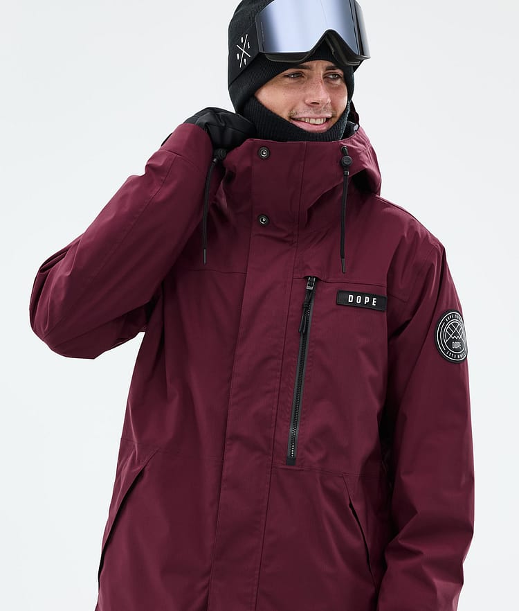 Dope Blizzard Full Zip Giacca Sci Uomo Burgundy, Image 2 of 10
