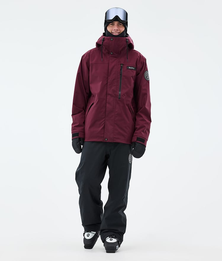 Dope Blizzard Full Zip Giacca Sci Uomo Burgundy, Image 3 of 10
