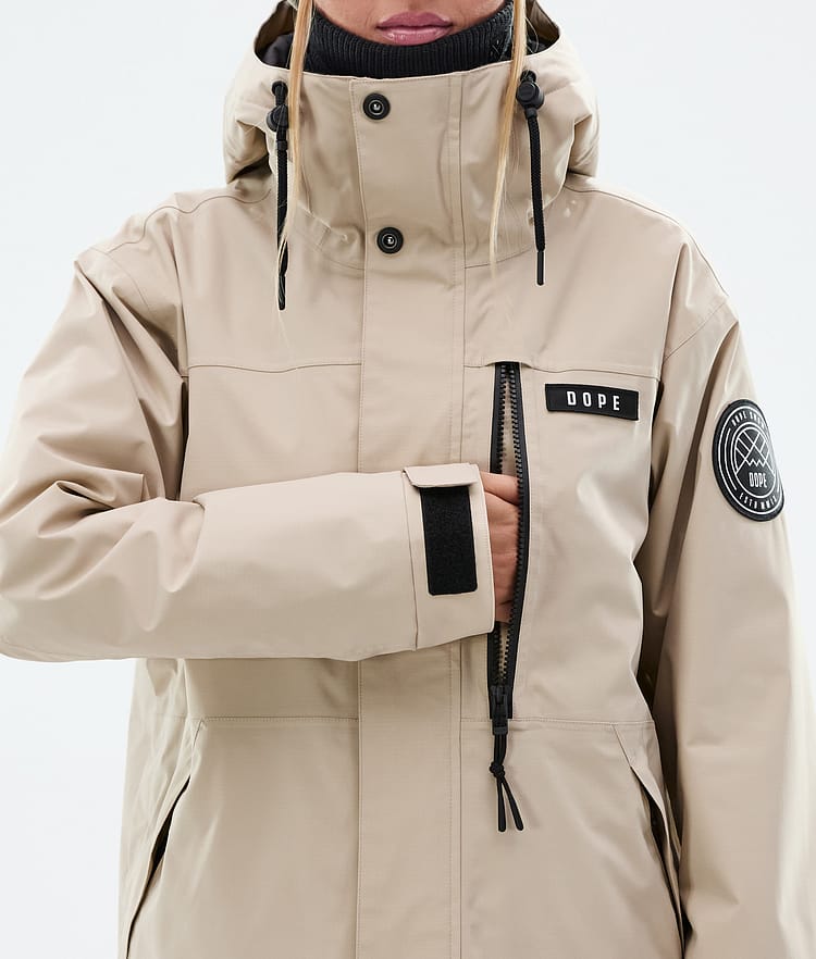 Dope Blizzard W Full Zip Ski Jacket Women Sand, Image 8 of 9