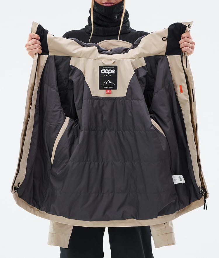 Dope Blizzard W Full Zip Ski Jacket Women Sand, Image 9 of 9