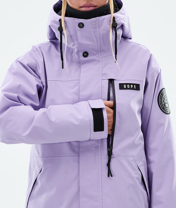 Dope Blizzard W Full Zip Snowboard Jacket Women Faded Violet, Image 8 of 9