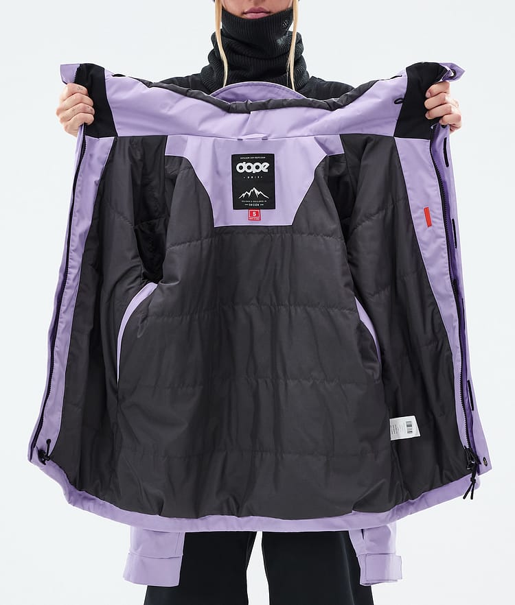 Dope Blizzard W Full Zip Snowboard Jacket Women Faded Violet, Image 9 of 9