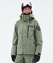 Dope Blizzard W Full Zip Snowboard Jacket Women Moss Green