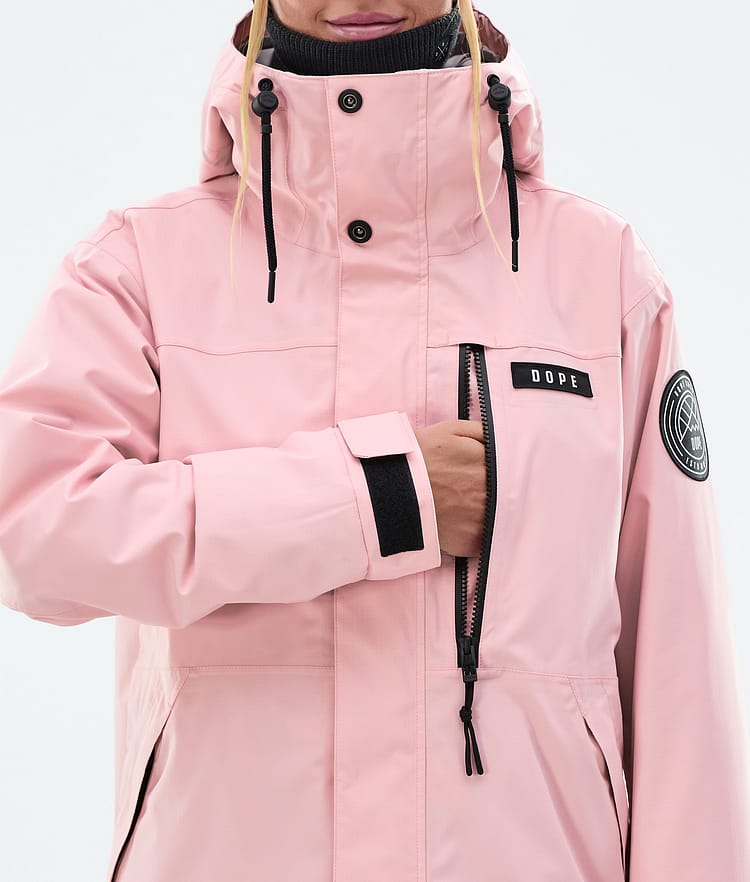 Dope Blizzard W Full Zip Ski Jacket Women Soft Pink, Image 8 of 9