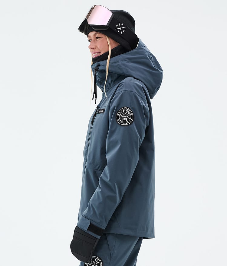 Dope Blizzard W Full Zip Ski Jacket Women Metal Blue, Image 5 of 9