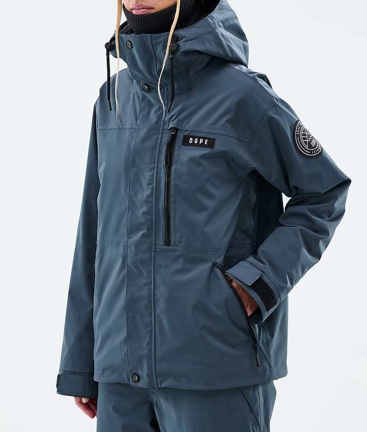 Dope Blizzard W Full Zip Ski Jacket Women Metal Blue, Image 7 of 9