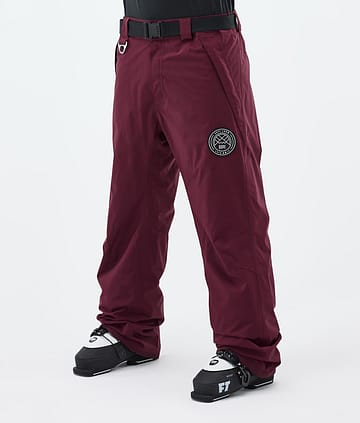 Dope Blizzard Ski Pants Burgundy