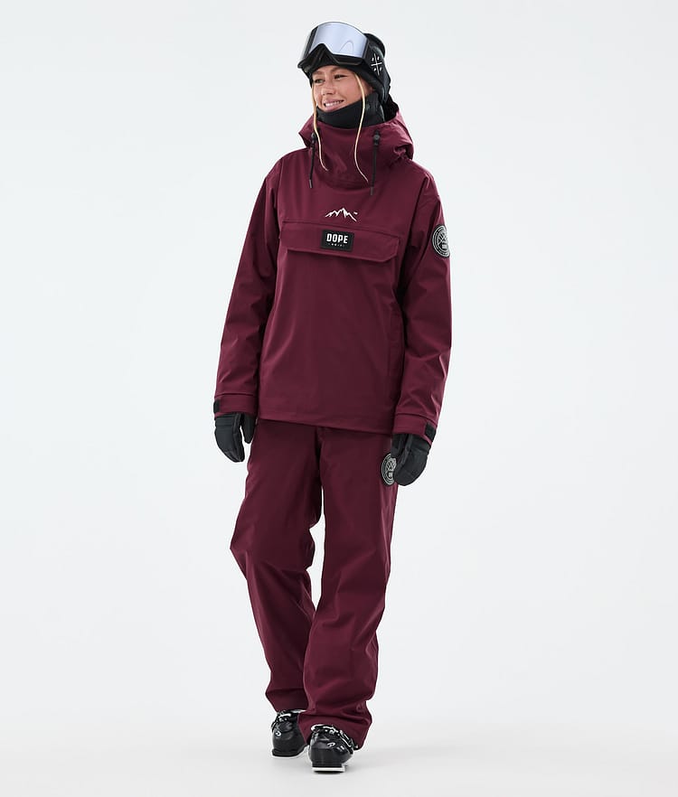 Dope Blizzard W Pantaloni Sci Donna Burgundy, Image 2 of 5