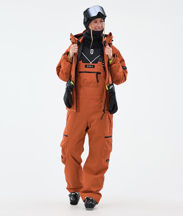 Dope Vertex W Pantaloni Sci Donna Burned Orange, Image 2 of 7