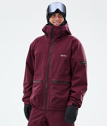 Dope Vertex Snowboard Jacket Burgundy