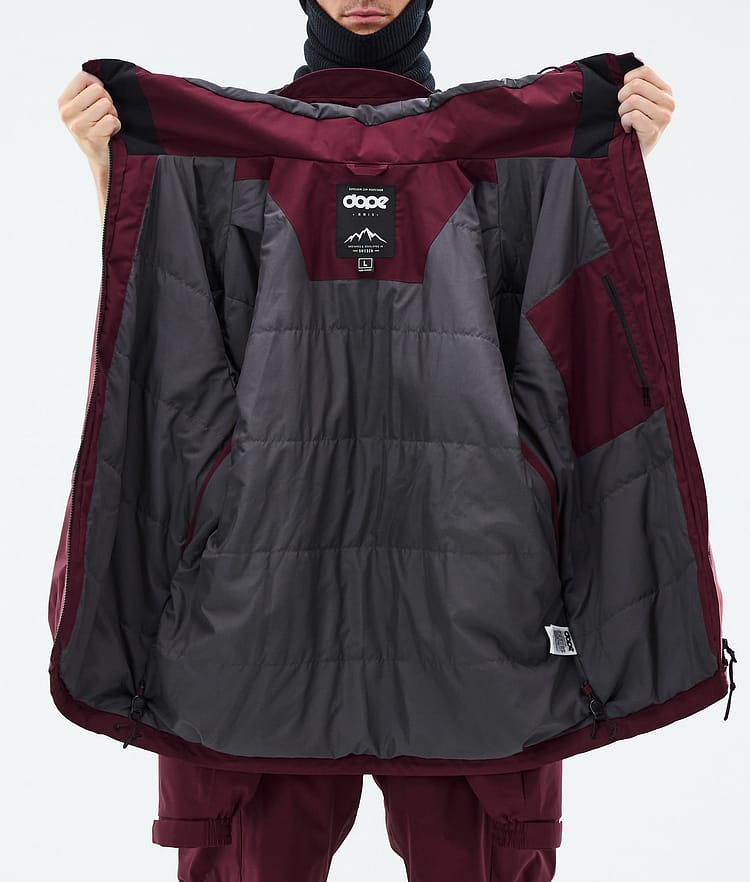 Dope Vertex Ski Jacket Men Burgundy, Image 8 of 8