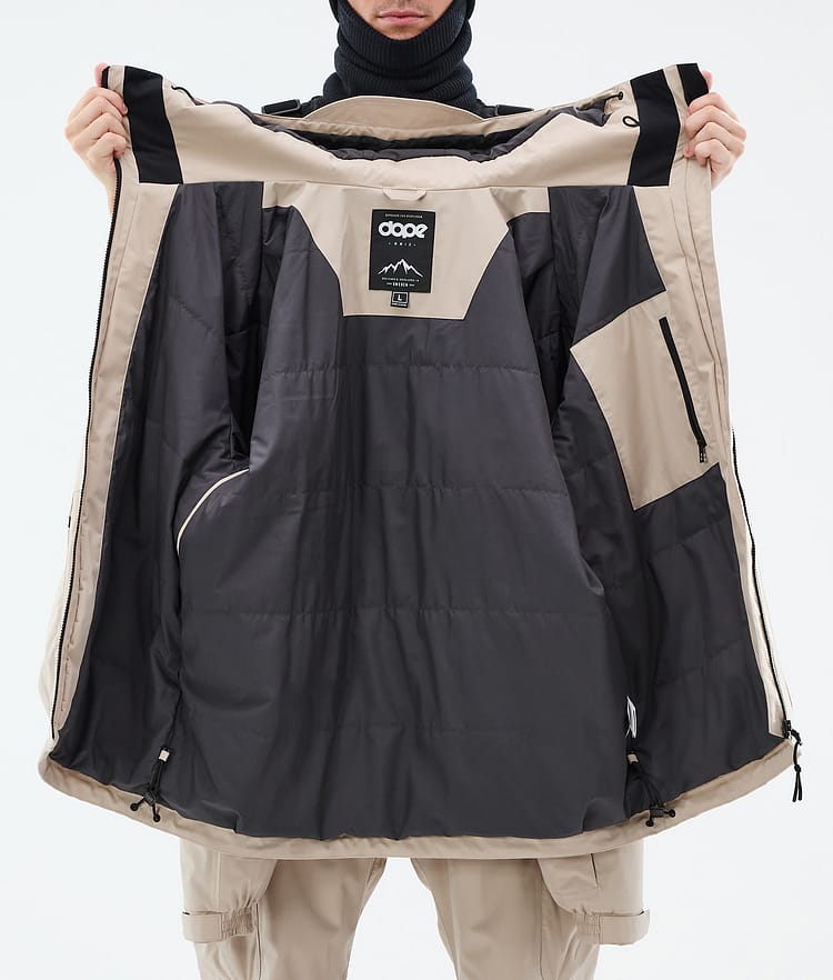 Dope Vertex Ski Jacket Men Sand, Image 8 of 8