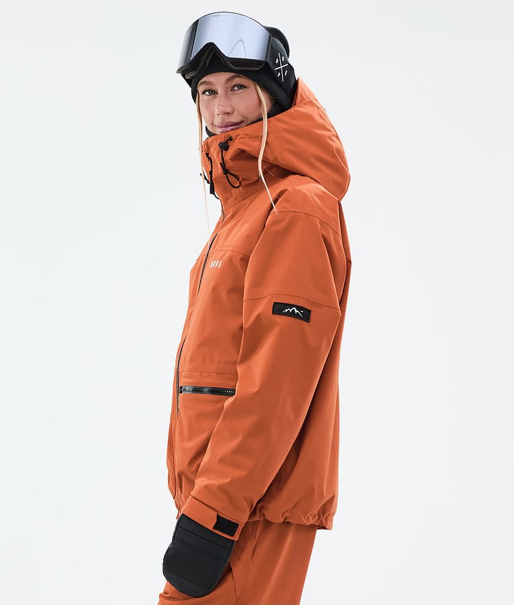 Dope Vertex W Snowboard Jacket Women Burned Orange, Image 5 of 8