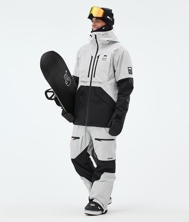 Montec Arch Snowboard Jacket Men Light Grey/Black Renewed, Image 2 of 9