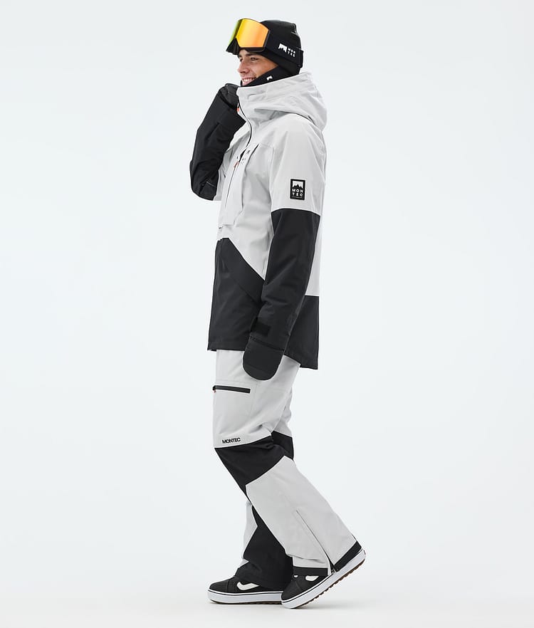 Montec Arch Snowboard Jacket Men Light Grey/Black, Image 3 of 9