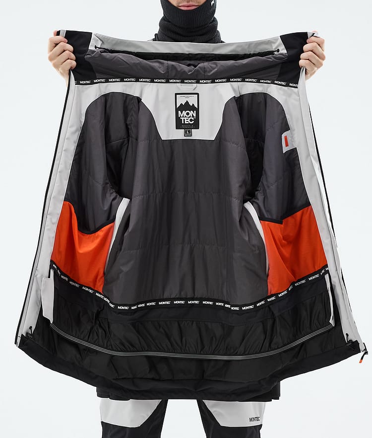 Montec Arch Ski Jacket Men Light Grey/Black, Image 9 of 9