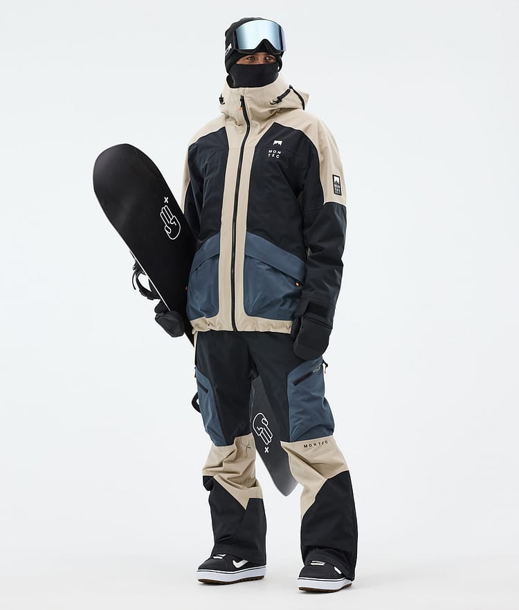 Montec Morpheus Snowboard Jacket Men Sand/Black/Metal Blue, Image 2 of 9