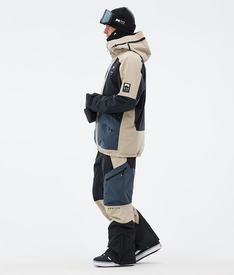 Montec Morpheus Snowboard Jacket Men Sand/Black/Metal Blue, Image 3 of 9
