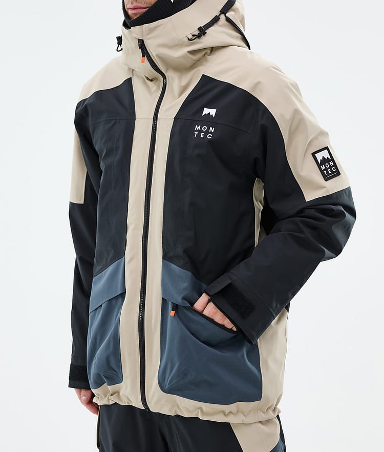 Montec Morpheus Snowboard Jacket Men Sand/Black/Metal Blue, Image 7 of 9