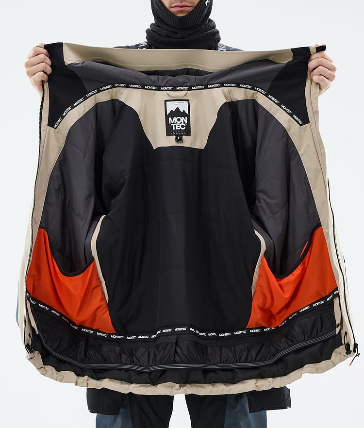 Montec Morpheus Snowboard Jacket Men Sand/Black/Metal Blue, Image 9 of 9