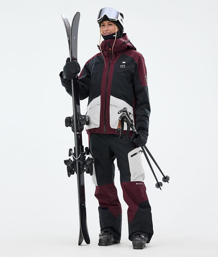 Montec Morpheus W Ski Jacket Women Burgundy/Black/Light Grey, Image 2 of 9