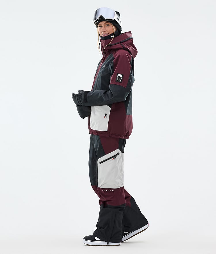 Montec Morpheus W Snowboard Jacket Women Burgundy/Black/Light Grey, Image 3 of 9