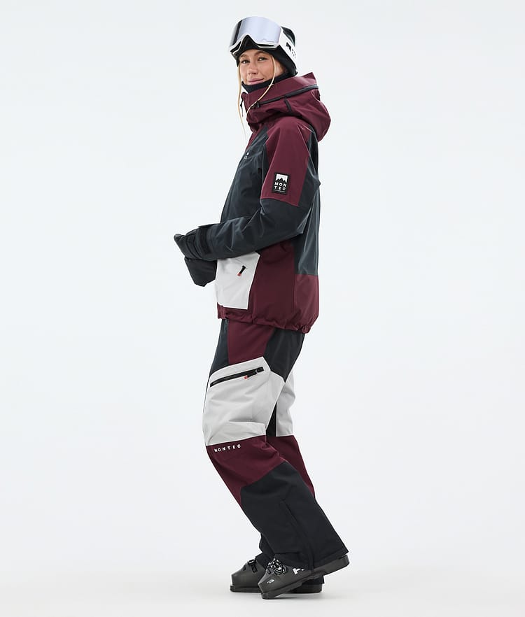 Montec Morpheus W Ski Jacket Women Burgundy/Black/Light Grey, Image 3 of 9