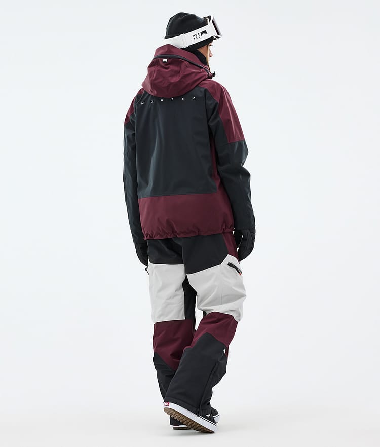 Montec Morpheus W Snowboard Jacket Women Burgundy/Black/Light Grey, Image 4 of 9