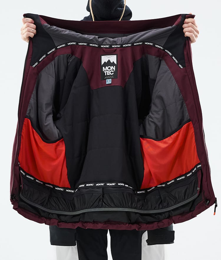 Montec Morpheus W Ski Jacket Women Burgundy/Black/Light Grey, Image 9 of 9