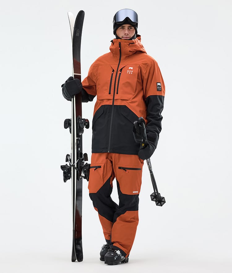 Montec Arch Ski Pants Men Burned Orange/Black, Image 2 of 7