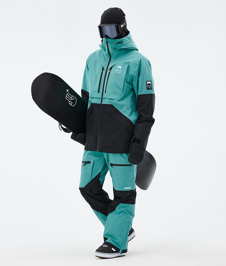 Montec Arch Snowboard Pants Men Turquoise/Black, Image 2 of 7