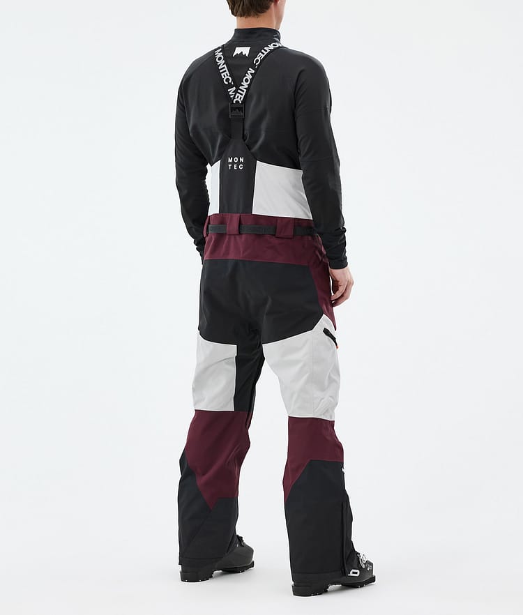 Montec Dozer Ski Pants Men Light Grey/Black/Burgundy, Image 4 of 7