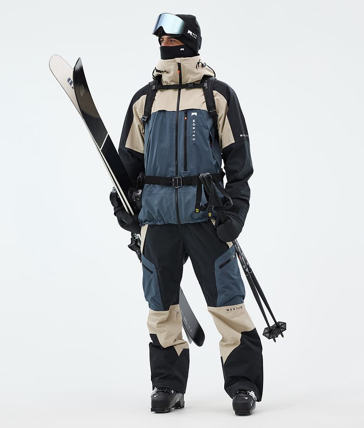 Dozer Pantalon de Ski Homme Metal Blue/Black/Sand, Image 2 of 7